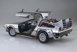Aoshima 06436 Time Machine Delorean Back To The Future - 1:24 Scale Plastic Kit - Phillips Hobbies