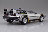 Aoshima 06436 Time Machine Delorean Back To The Future - 1:24 Scale Plastic Kit - Phillips Hobbies
