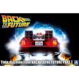 Aoshima 06436 Time Machine Delorean Back To The Future - 1:24 Scale Plastic Kit - Phillips Hobbies
