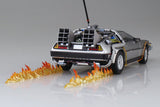 Aoshima 06436 Time Machine Delorean Back To The Future - 1:24 Scale Plastic Kit - Phillips Hobbies