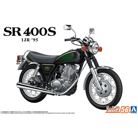 Aoshima Yamaha 1JR SR400S Limited Edition '95 With Custom Parts - 1:12 Scale Plastic Kit - Phillips Hobbies
