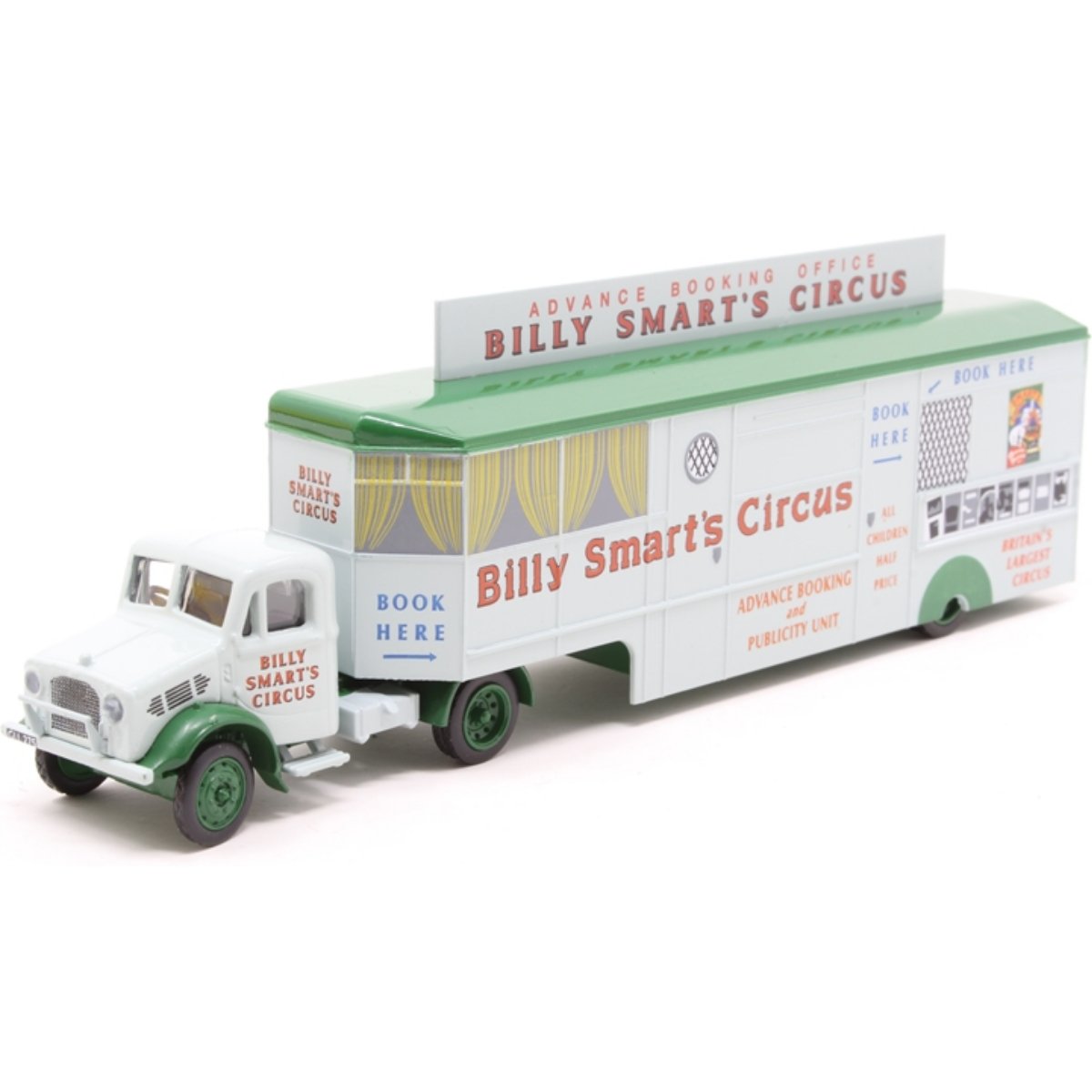 Atlas Editions Bedford OX & Booking Trailer - Billy Smart's Circus - Phillips Hobbies