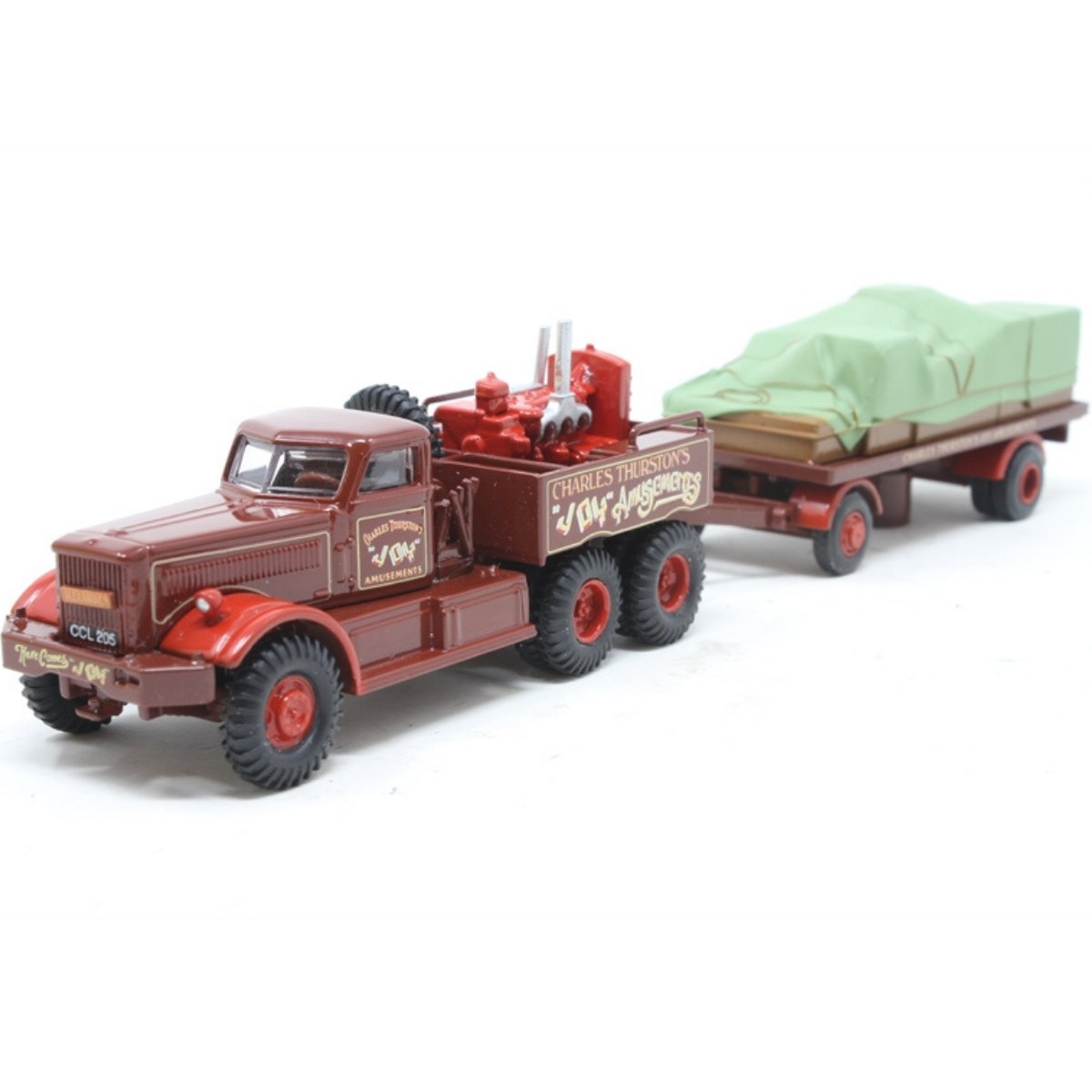 Atlas Editions Diamond T and Trailer - Charles Thurston - Phillips Hobbies