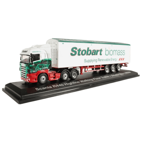 Atlas Editions Scania R440 Highline Walking Floor Trailer Stobart Biomass - 1:76 Scale - Phillips Hobbies