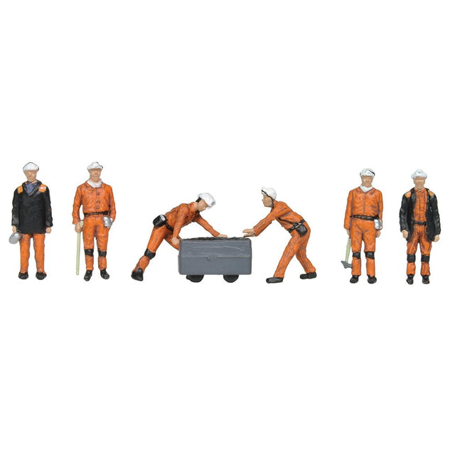 Bachmann 36 - 400 Scenecraft 1960s/'70s Coal Miners Figures - OO Gauge - Phillips Hobbies
