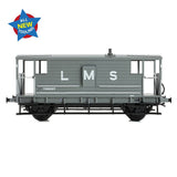 Bachmann 38 - 975 LMS 20T Brake Van LMS (LMS) Grey - OO Gauge - Phillips Hobbies
