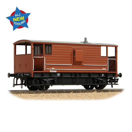 Bachmann 38 - 977 LMS 20T Brake Van BR Bauxite (Early) - OO Gauge - Phillips Hobbies