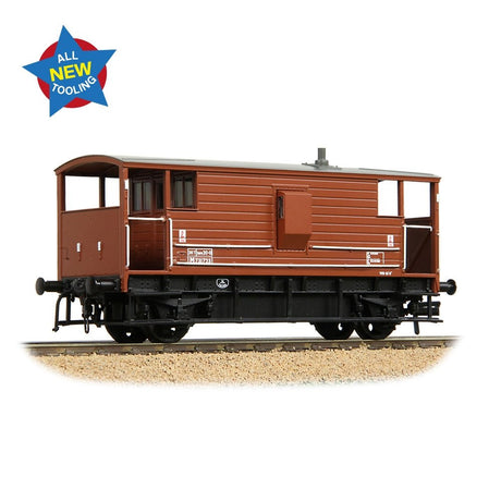 Bachmann 38 - 978 LMS 20T Brake Van BR Bauxite (Late) - OO Gauge - Phillips Hobbies