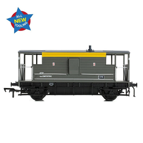 Bachmann 38 - 979 LMS 20T Brake Van BR Engineers Grey & Yellow - OO Gauge - Phillips Hobbies