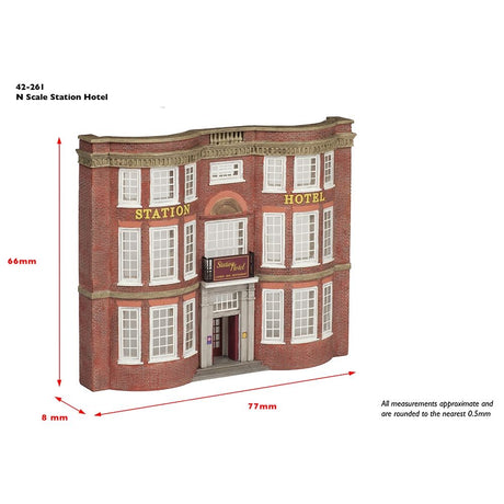Bachmann 42 - 261 Scenecraft Low Relief Station Hotel - N Gauge - Phillips Hobbies