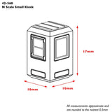 Bachmann 42 - 596 Scenecraft Small Kiosk - N Gauge - Phillips Hobbies
