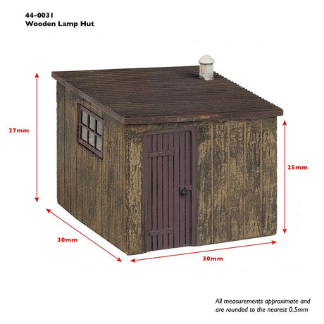 Bachmann 44 - 0031 Scenecraft Wooden Lamp Hut - OO Gauge - Phillips Hobbies