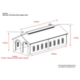 Bachmann 44 - 0157 Scenecraft Two Road Stone Engine Shed - OO Gauge - Phillips Hobbies