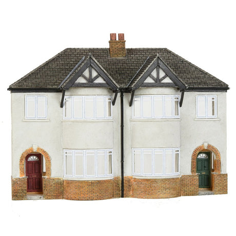 Bachmann 44 - 0206 Scenecraft Low Relief 1930s Semi Detached Houses - OO Gauge - Phillips Hobbies