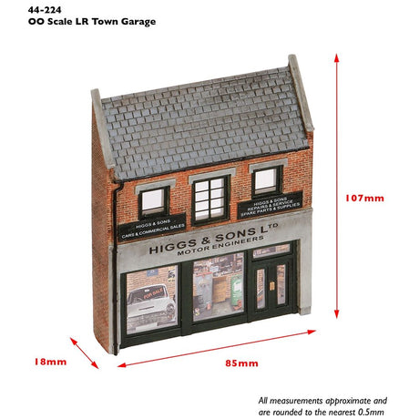 Bachmann 44 - 224 Scenecraft Low Relief Town Garage - OO Gauge - Phillips Hobbies