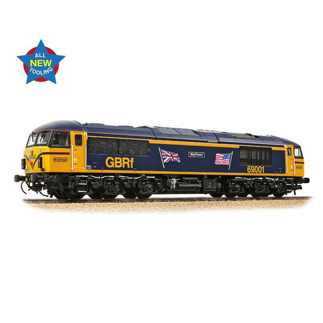 Bachmann Class 69 69001 'Mayflower' GBRf (UK & US Flags) - OO Gauge - Phillips Hobbies