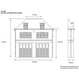 Bachmann Scenecraft 42 - 240 Low Relief Fire Station - N Gauge - Phillips Hobbies