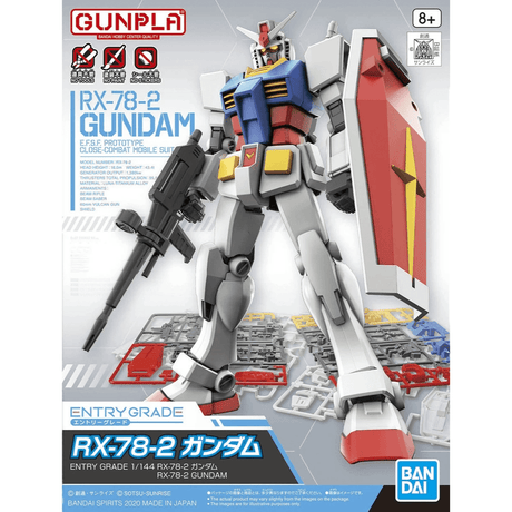 Bandai RX-78-2 Gundam EFSF Prototype Entry Grade Kit - Phillips Hobbies