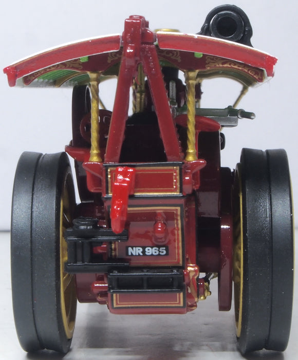 Oxford Diecast 76BUR007 Burrell Scenic Showmans Loco Winston Churchill - 1:76 Scale