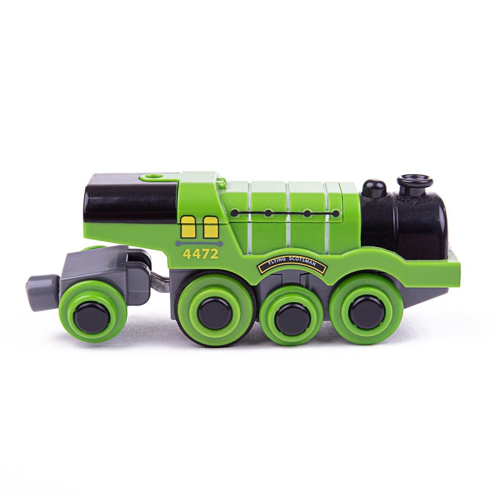 Bigjigs Flying Scotsman Battery Operated Engine - Wooden Train - Phillips Hobbies