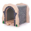Bigjigs Grey Stone Tunnel - Wooden Train Set Accessory - Phillips Hobbies