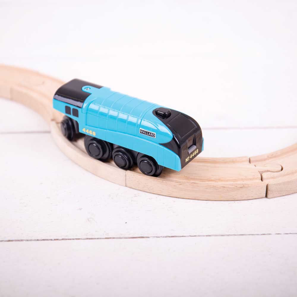 Bigjigs Mallard Battery Operated Engine - Wooden Train - Phillips Hobbies