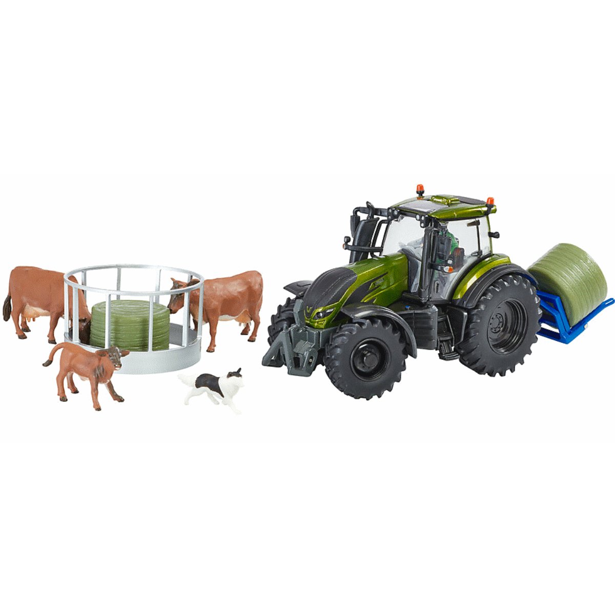 Britains Metallic Olive Green Valtra Playset - 1:32 Scale - Phillips Hobbies