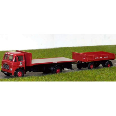 BT Models DA99 Leyland Beaver Flatbed & Trailer British Road Service - 1:76 Scale - Phillips Hobbies