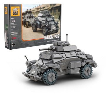 Build Army Sd. Kfz. 222 Armoured Vehicle - Phillips Hobbies