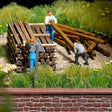 Busch 1129 Real Wood Building Timbers - HO / OO Gauge - Phillips Hobbies