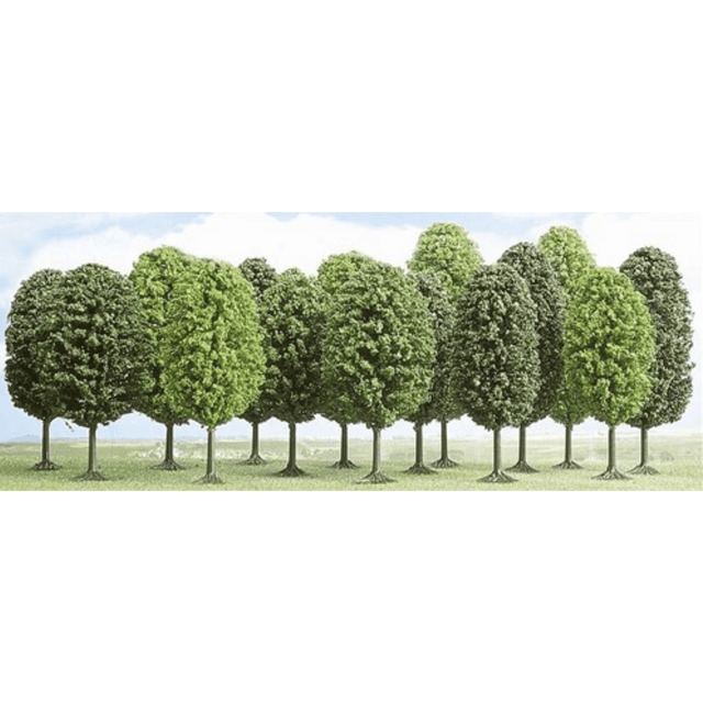 Busch 6585 15 Deciduous Trees - N/TT Gauge Scenery - Phillips Hobbies
