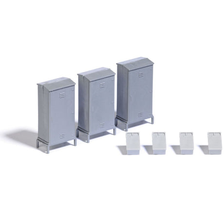 Busch 7792 Lineside Switch & Telephone Boxes - HO / OO Gauge - Phillips Hobbies