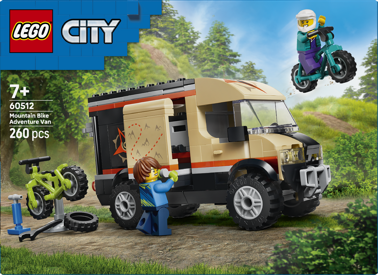 LEGO City Mountain Bike Adventure Van Building Toy 60512