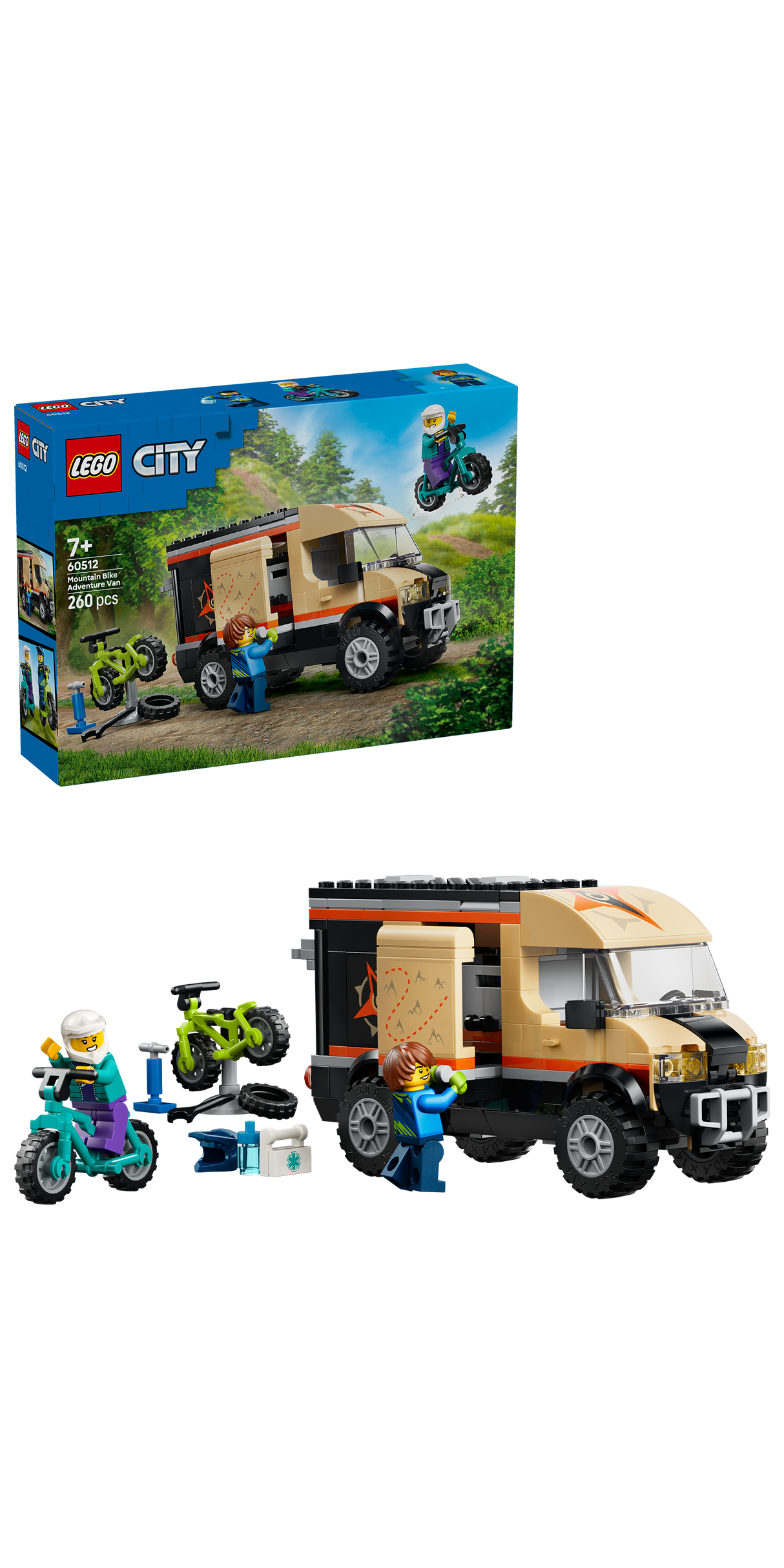LEGO City Mountain Bike Adventure Van Building Toy 60512