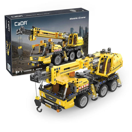 CaDA Brick Set Mobile Construction Crane 658 pcs - C65005W - Phillips Hobbies