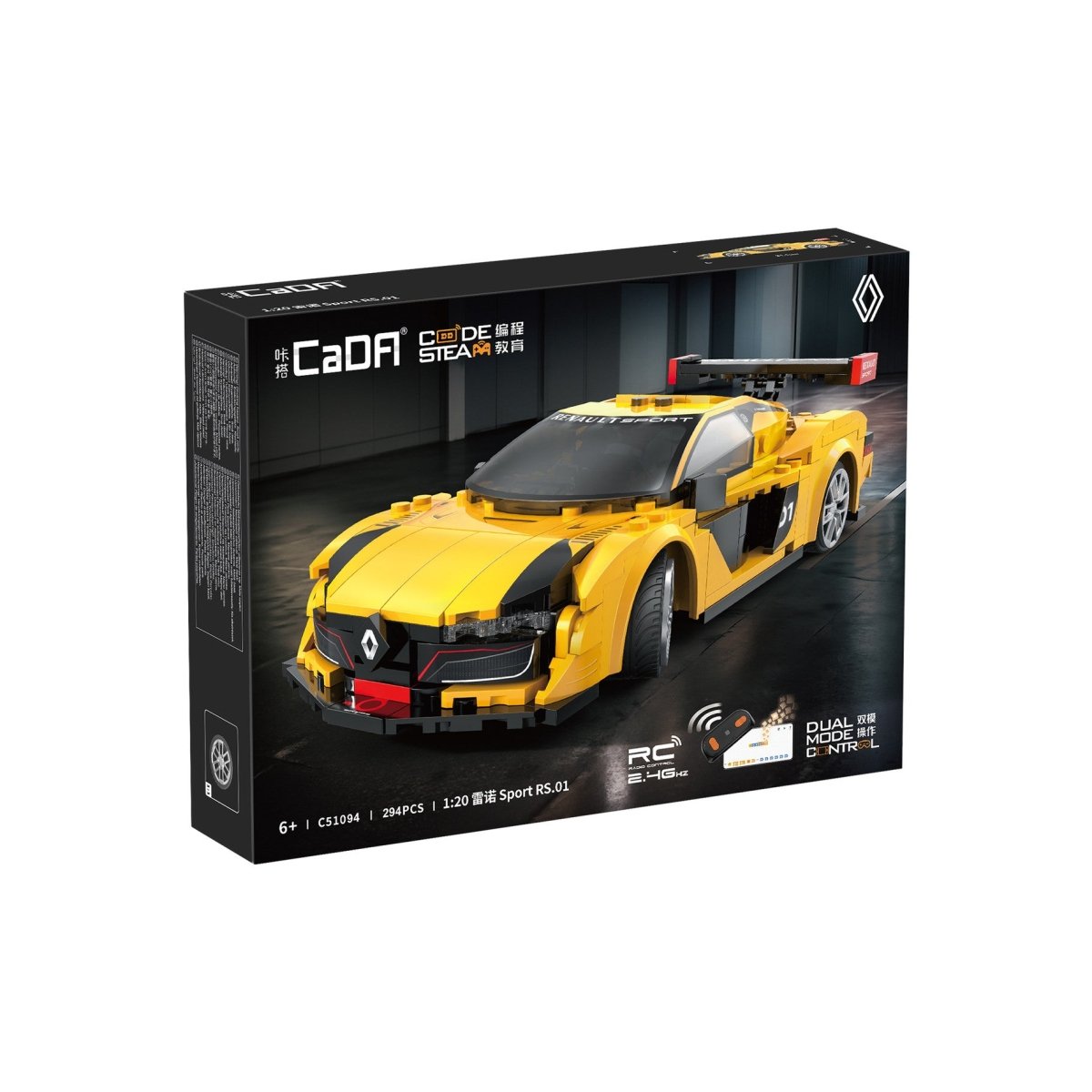 CaDA Bricks 1:20 Renault Sport RS.01 294 pcs Radio Control Toy Set - Phillips Hobbies
