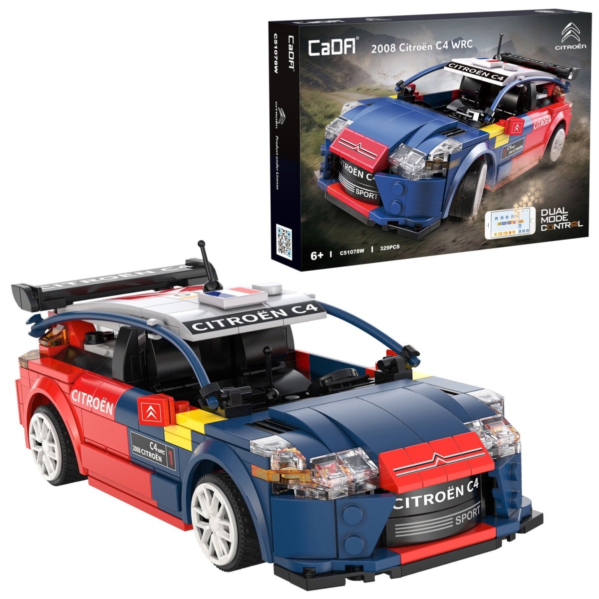 CaDA Bricks 2008 Citroën C4 WRC - 329pcs - Phillips Hobbies