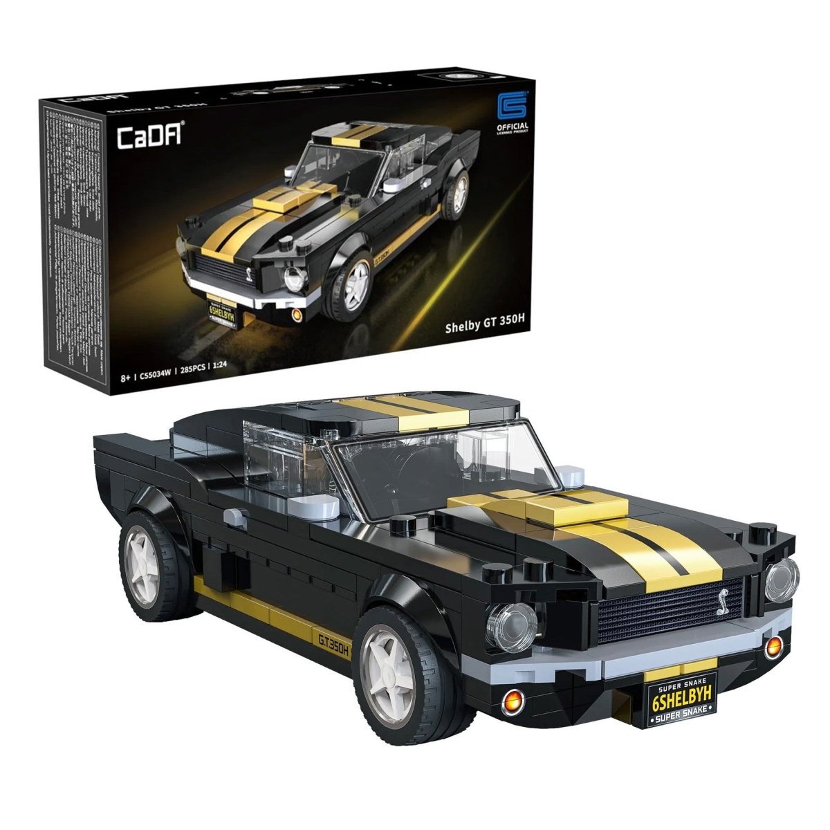 CaDA Bricks Ford Shelby Mustang GT 350H 285pcs - 1:24 Scale - Phillips Hobbies