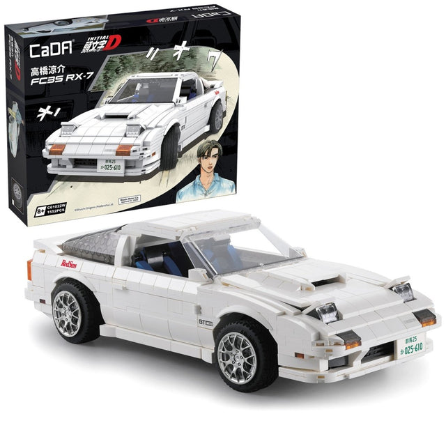 CaDA Bricks Initial D Mazda FC35 RX - 7 - 1552pcs - Phillips Hobbies