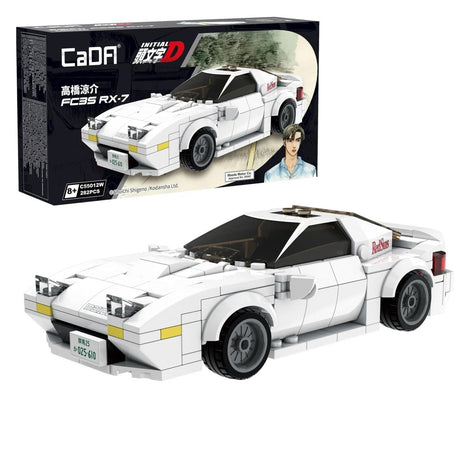 CaDA Bricks Initial D Mazda FC3S RX - 7 Car 282 pcs - 1:24 Scale - Phillips Hobbies