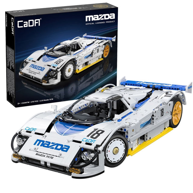 CaDA Bricks Mazda 787B Race Car 1797 pcs Construction Toy Set 1:10 Scale - Phillips Hobbies