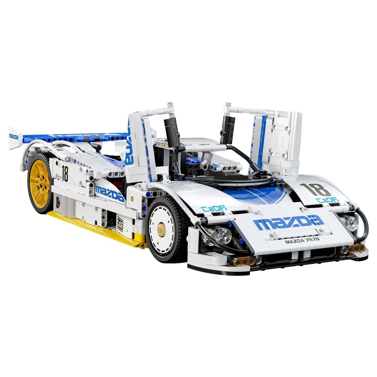 CaDA Bricks Mazda 787B Race Car 1797 pcs Construction Toy Set 1:10 Scale - Phillips Hobbies