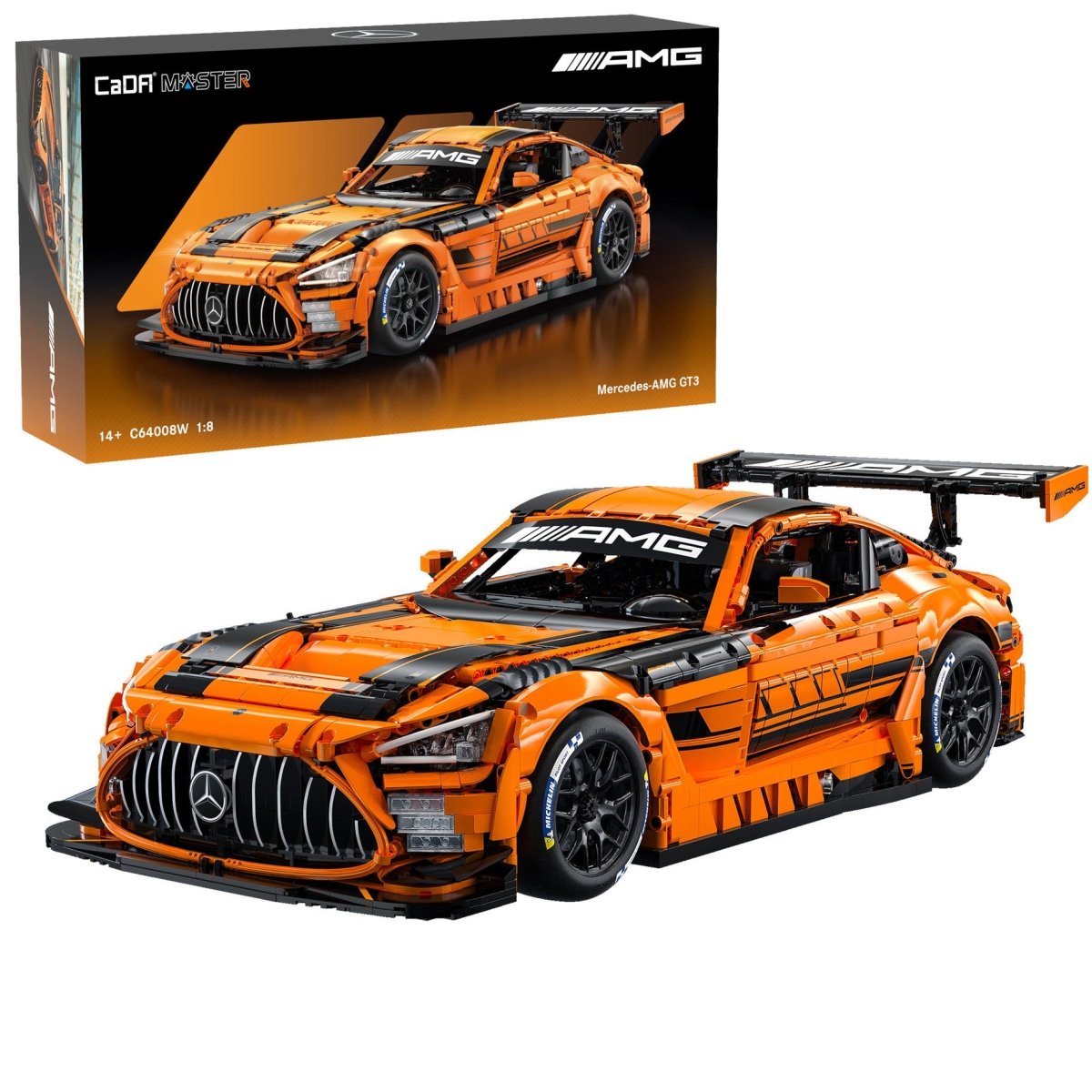 CaDA Bricks Mercedes - AMG GT3 1:8 Scale - 5466 pcs - Phillips Hobbies
