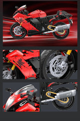 CaDA Bricks Suzuki Hayabusa Motorbike 1043 pcs 1:6 Construction Toy Set - Phillips Hobbies