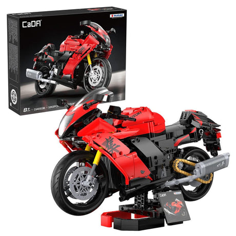 CaDA Bricks Suzuki Hayabusa Motorbike 1043 pcs 1:6 Construction Toy Set - Phillips Hobbies