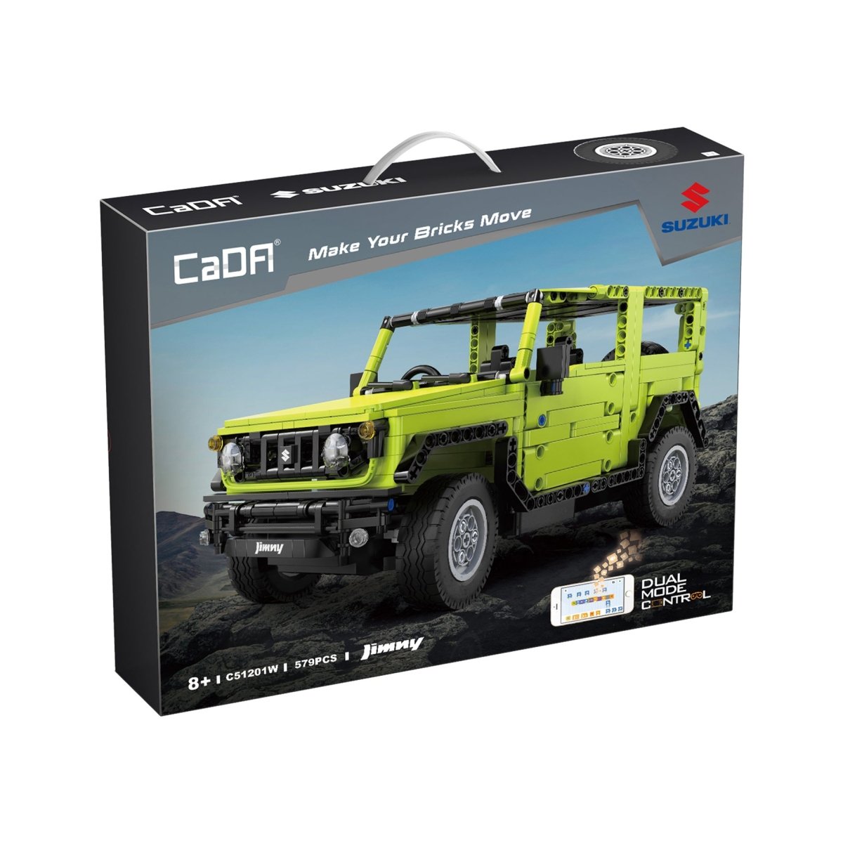 CaDA Bricks Suzuki Jimny 579pcs 1:12 Construction Toy Set - Phillips Hobbies