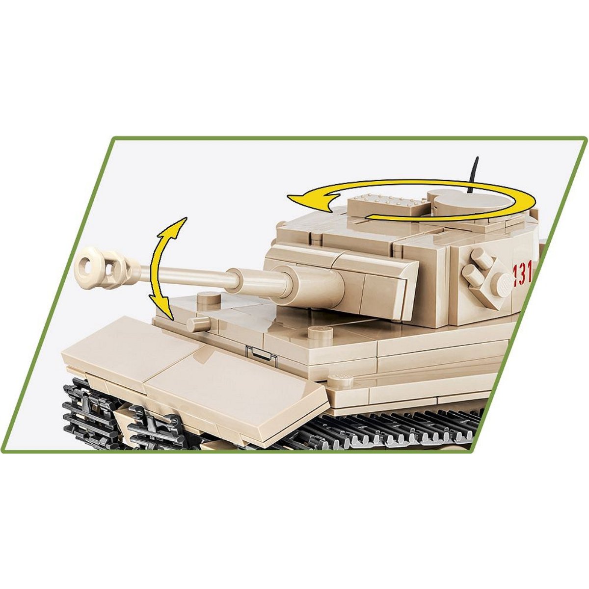 COBI 2710 PzKpfw VI Tiger 131 1:48 Scale Brick Model 340pcs - Phillips Hobbies