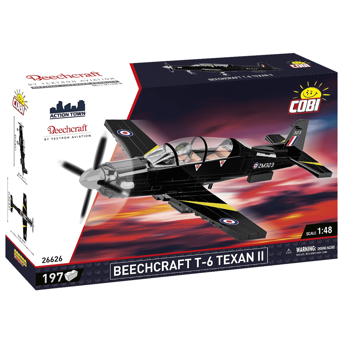 Cobi Bricks Beechcraft T - 6 Texan II Plane Construction Toy Set - Phillips Hobbies