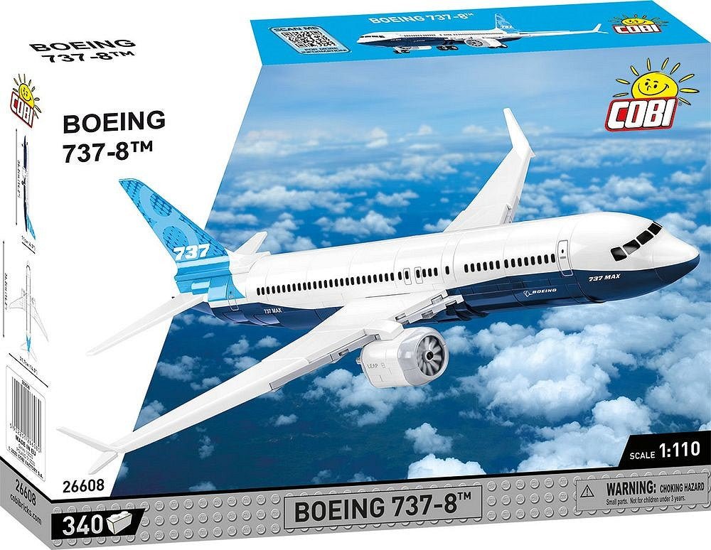 COBI Bricks Boeing 737-8 Building Toy Set - 1:110 Scale - Phillips Hobbies