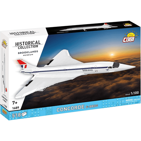 COBI Bricks Concorde G-BBDG Building Toy Set - 1:100 Scale - Phillips Hobbies